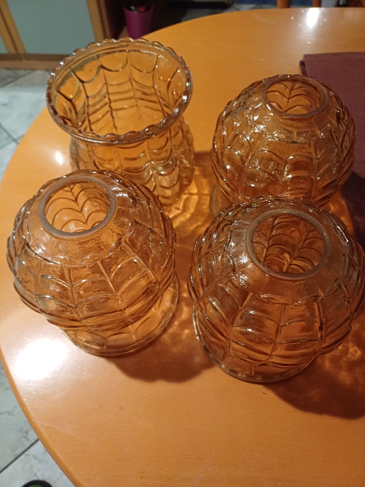 Klosze do lampy ,vintage, PRL