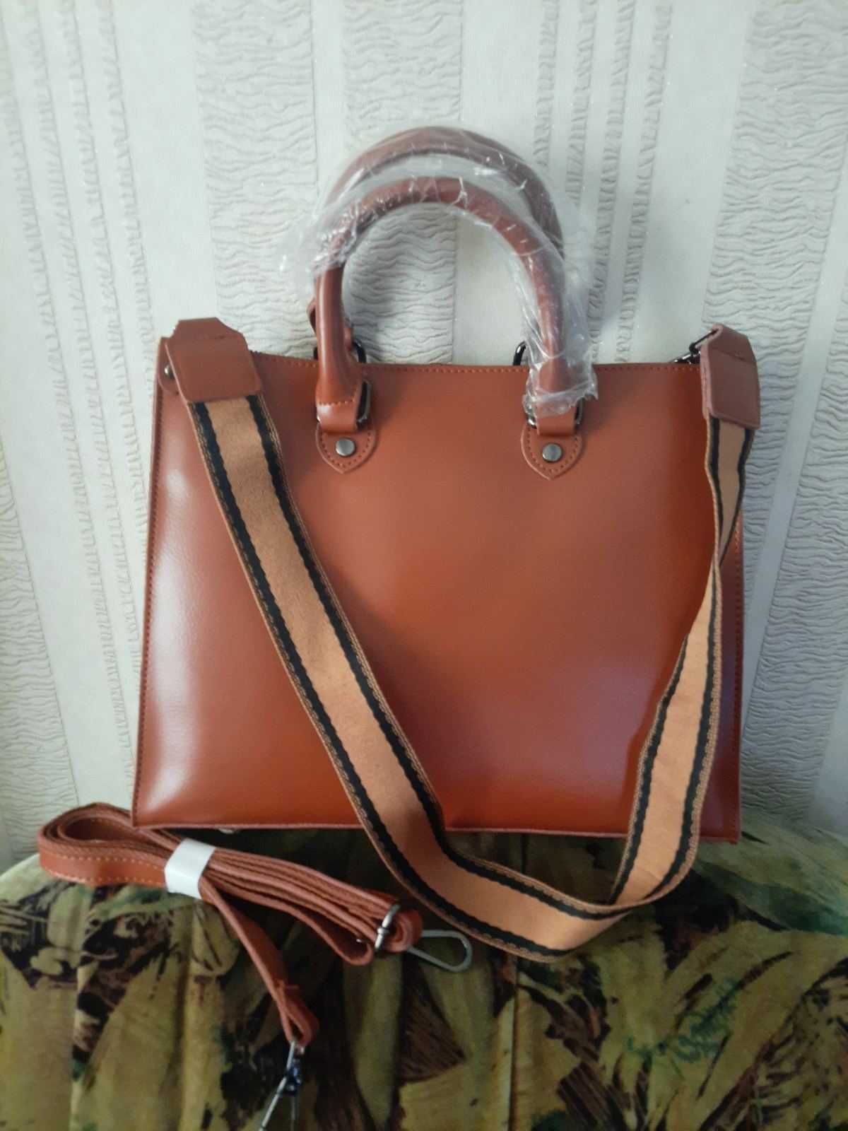Жіноча сумка нова, Виготовлена з натуральної шкіри