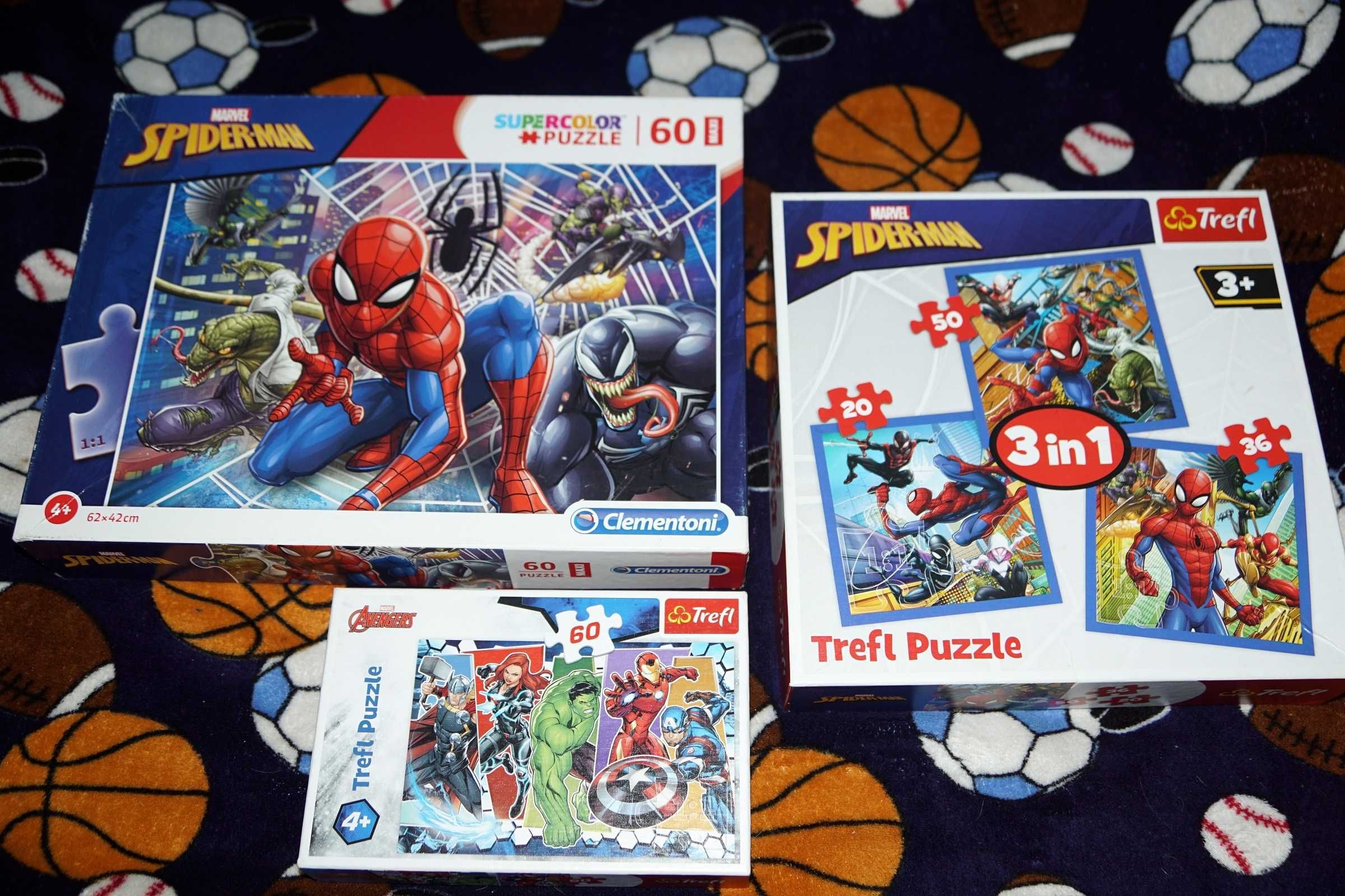 Zestaw puzzle trefl marvel spider man avengers mix zabawka dla chłopca