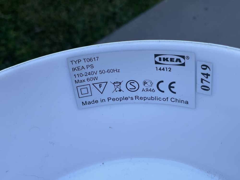 Candeeiro antigo IKEA -Balde