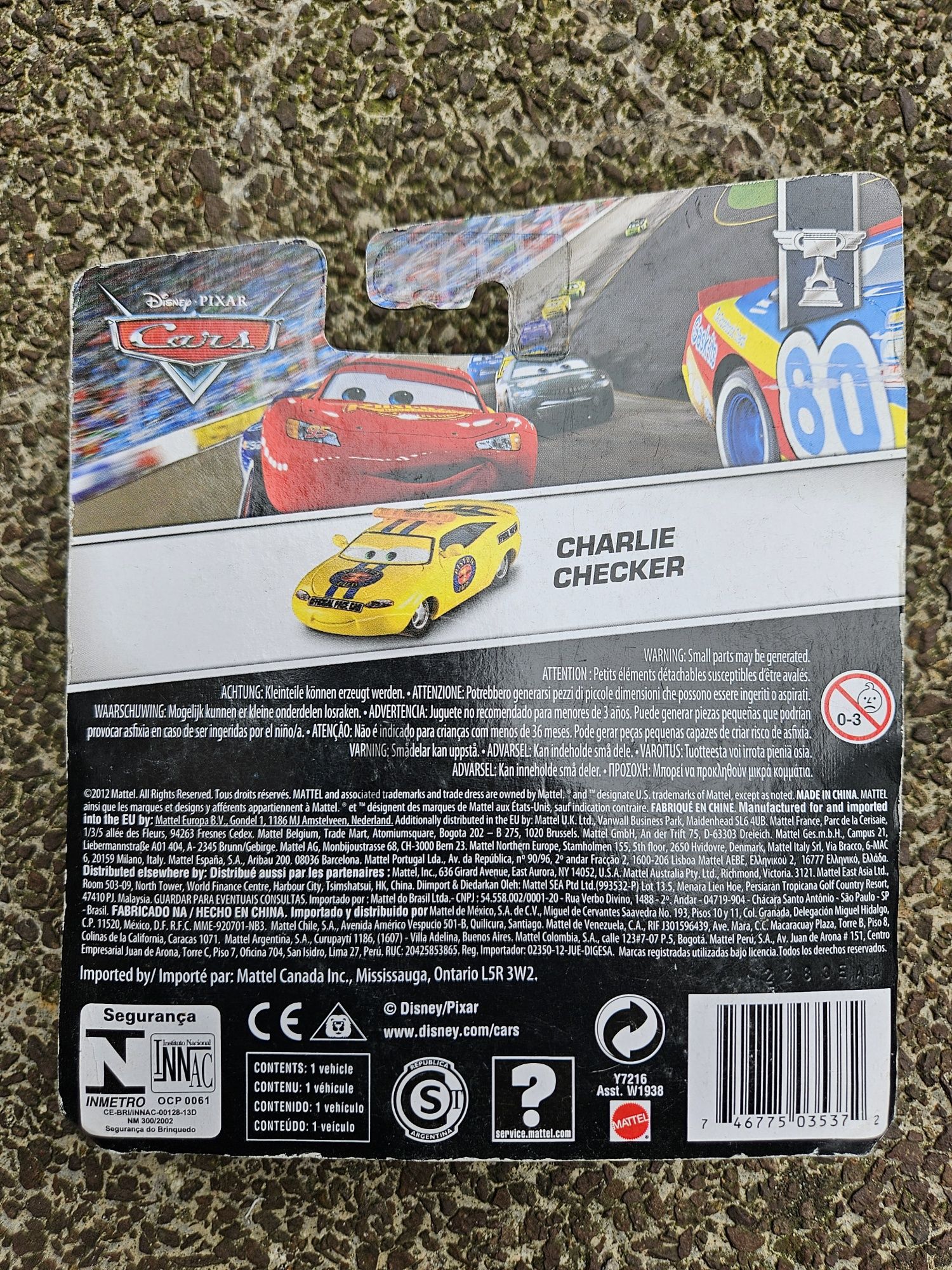 Charlie Checker Mattel Cars Auta Disney Pixar nowe metalowe
Firma Matt