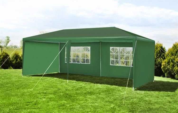 NAMIOT / PAWILON ogrodowy imprezowy 3x6m - 6 ścianek ZIELONY
