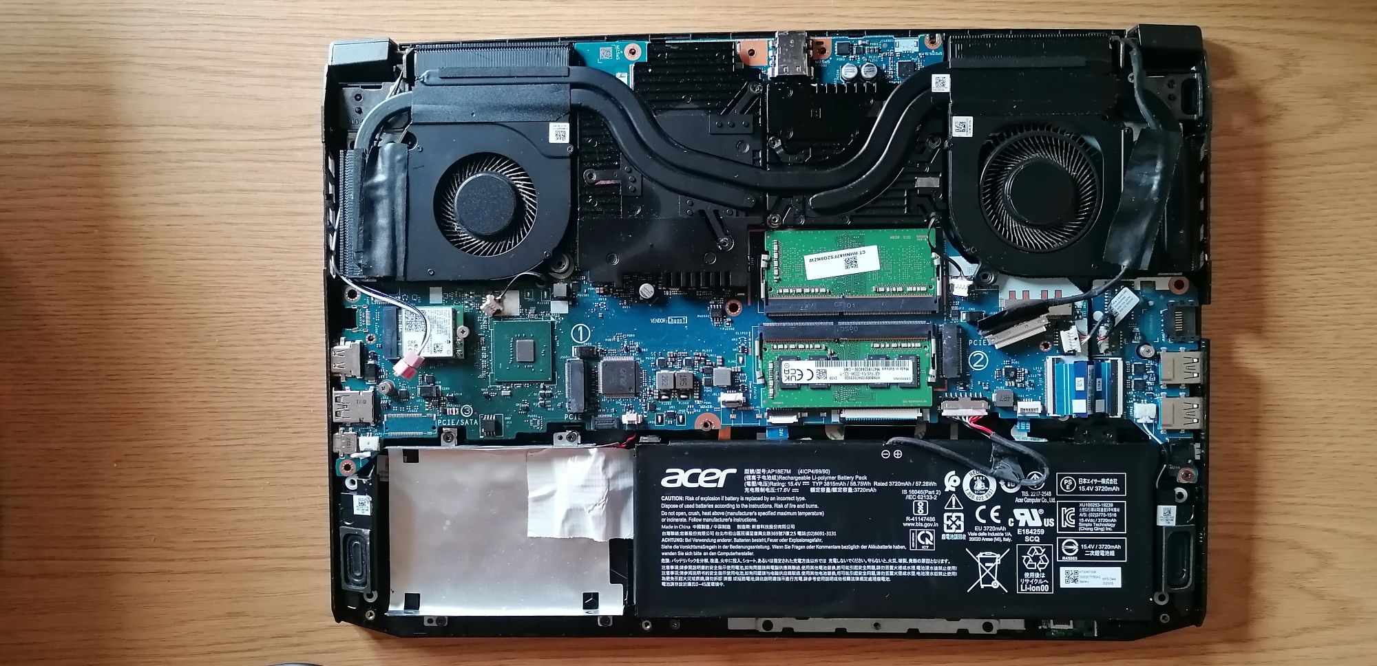 Acer Nitro 5 com avaria
