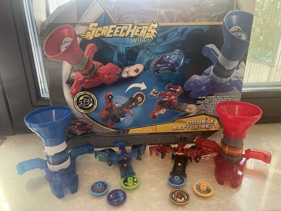 Скрічер Подвійний удар Запускач Screechers double buttle set