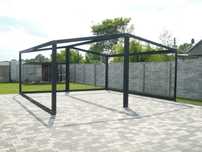 Konstrukcja rama  garażu domek letniskowy skręcana 6x6x kontener stal
