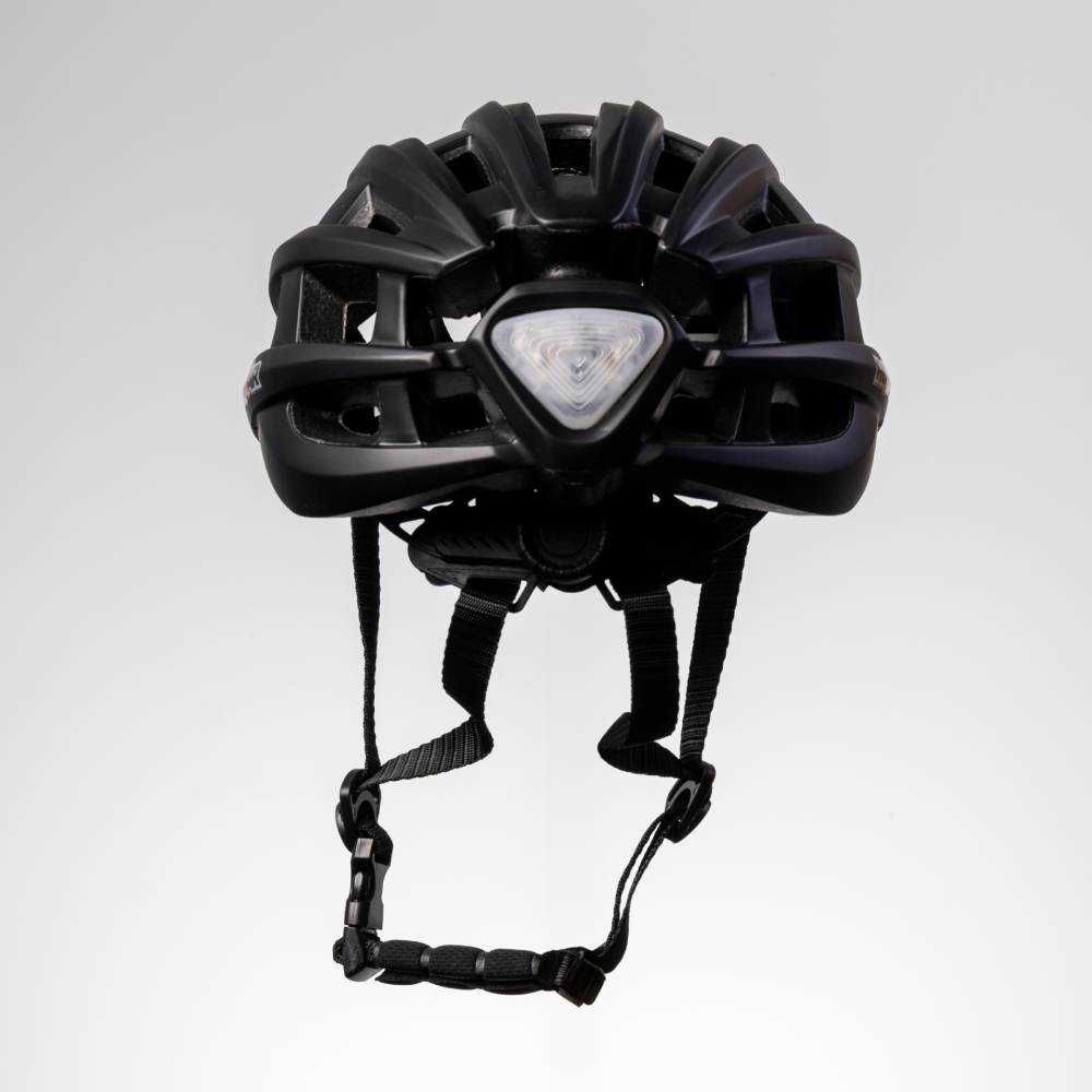 Kask rowerowy ROXAR STREET czarny matowy rozm.M (54-57cm) z LED