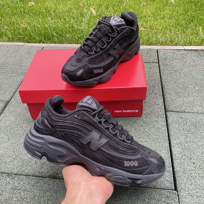 Кроссовкі new balance 1000 чорни натурално замш деми сезон