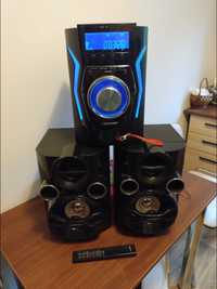 Wieża Hi-Fi FM / Bluetooth / Mp3 / USB / Karaoke / Głośniki/ Blaupunkt