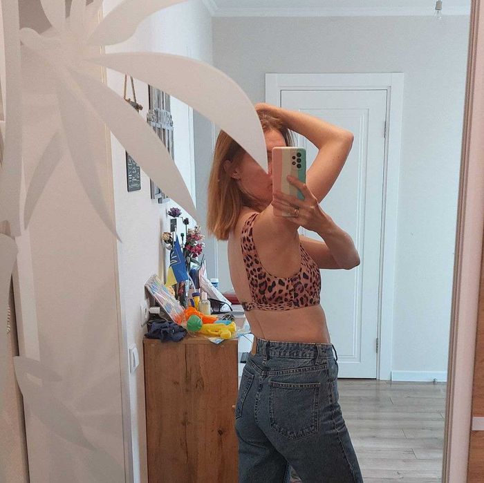 Новий леопардовий жіночий  купальник, розмір 36/S