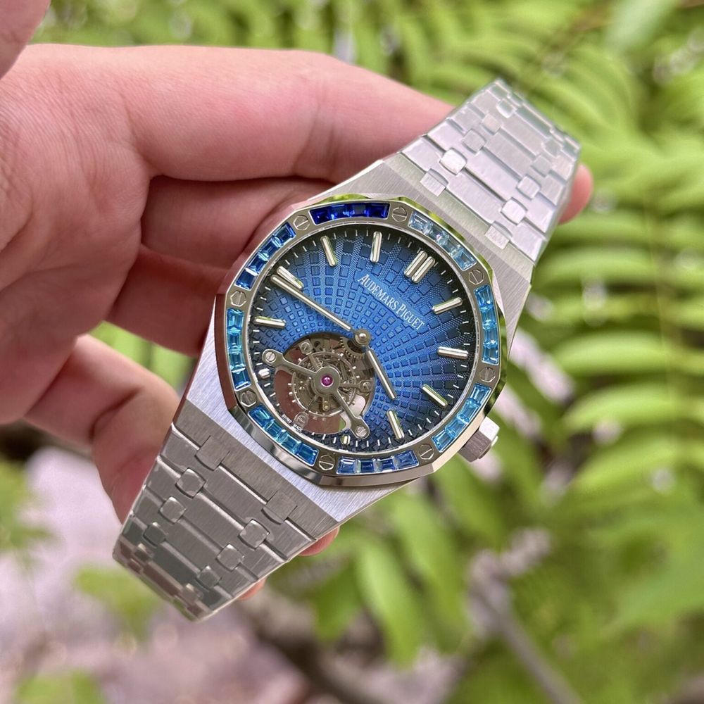 Часы Audemars Piguet Royal Oak Tourbillon Blue Dial 1:1