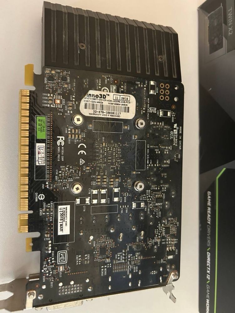 Відеокарта Geforce GTX 1050 ti INNO3D
