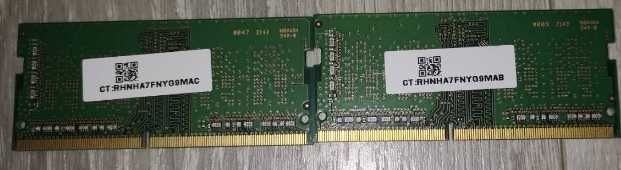 Пам'ять Samsung 8GB(2х4) SO-DIMM DDR4 3200 MHz (M471A5244CB0-CWE)