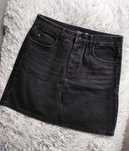 Black denim skirt mini krótka spódniczka jeansowa Big Star High Waist