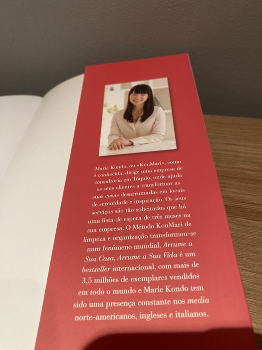 Livro ‘Arrume a sua casa Arrume a sua vida’, Marie Kondo