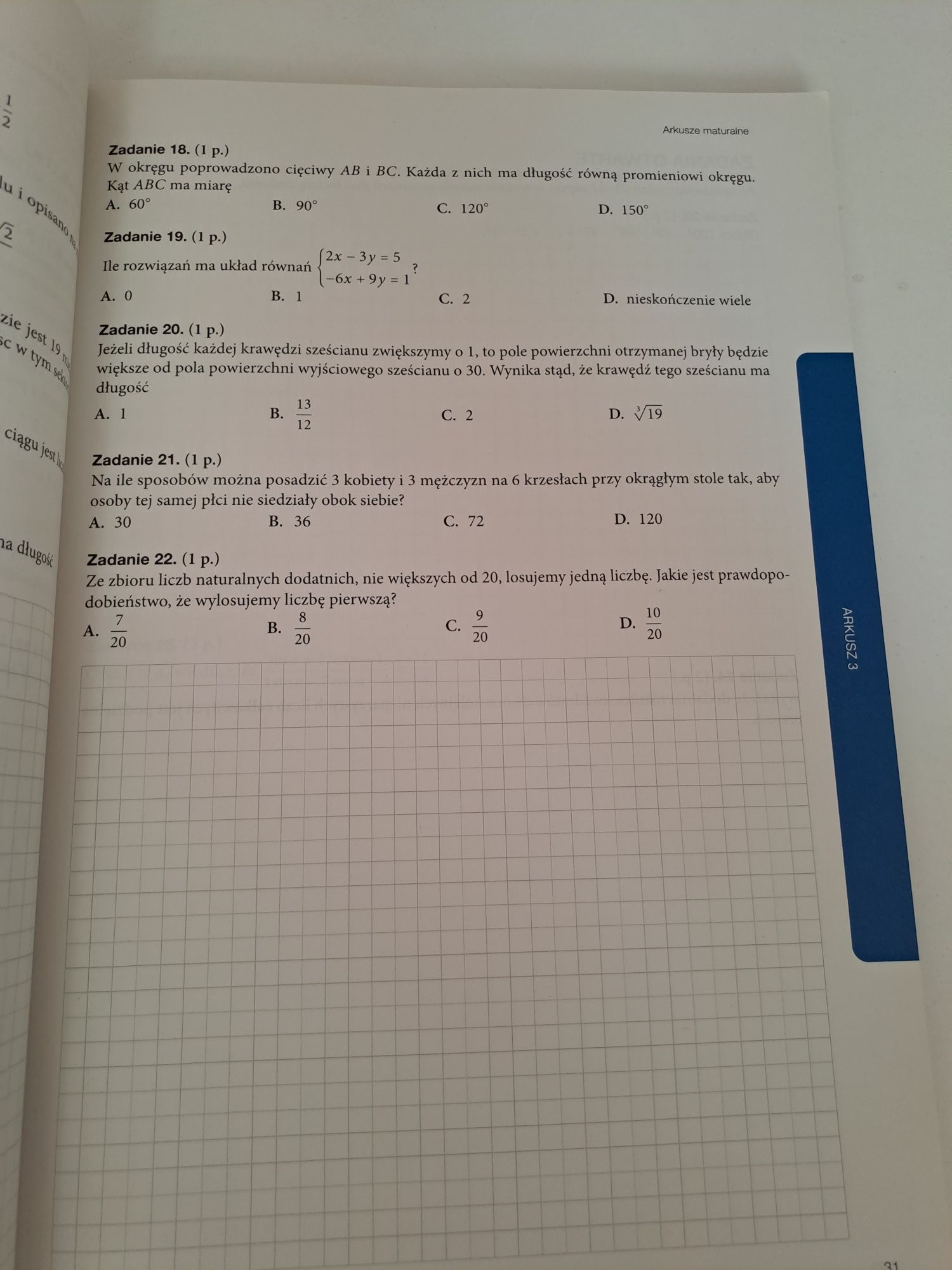 teraz matura arkusze z matematyki