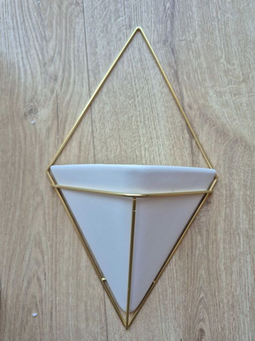 Doniczka ścienna / Organizer / Pojemnik Umbra Trigg biały złoty