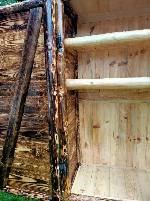 Rustykalna szafa grill ogród kuchnia salon