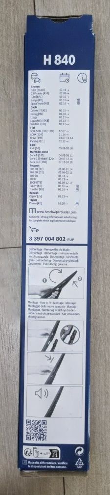 Escova Limpa Vidros Bosch Twin Rear H 840