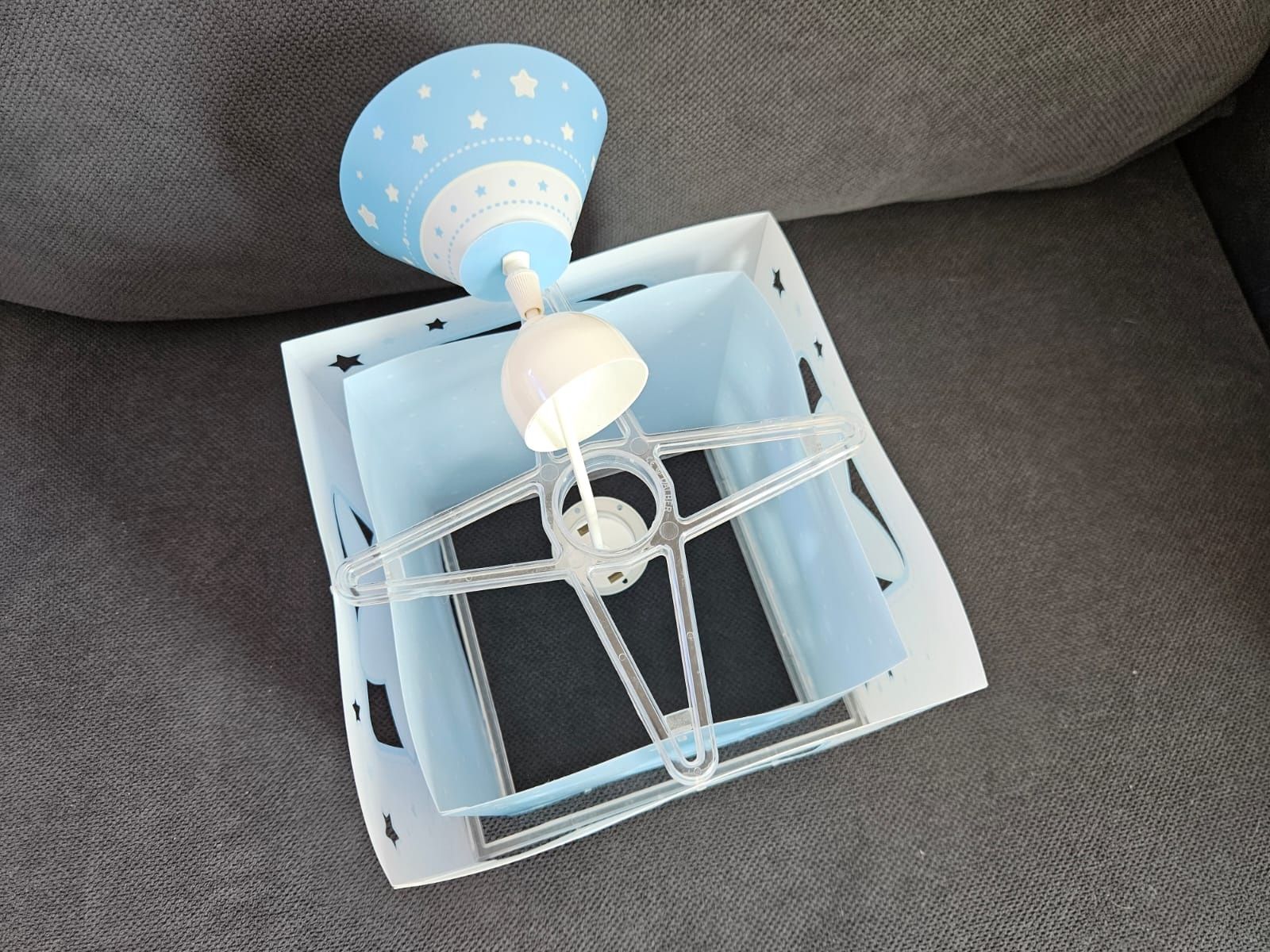 Moonlight lampa wisząca niebieska dziecięca