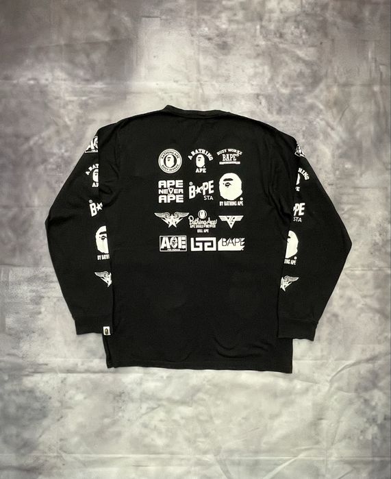 bape лонгслів bathing ape