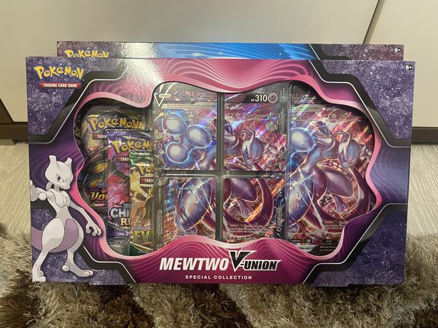 Mewtwo V Union Box karty Pokemon TCG