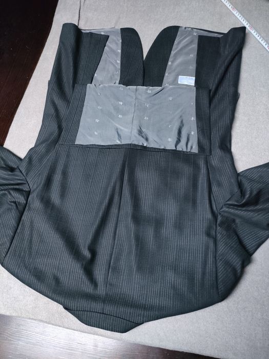 Marynarka męska w prazki rozmiar L/XL  jedwab, dla wysokich mężczyzn.