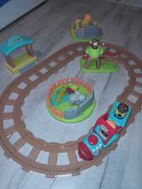 Zabawka dla dzieci, Tory, pociąg, zabawa w ZOO, zwierzątka, jak nowe