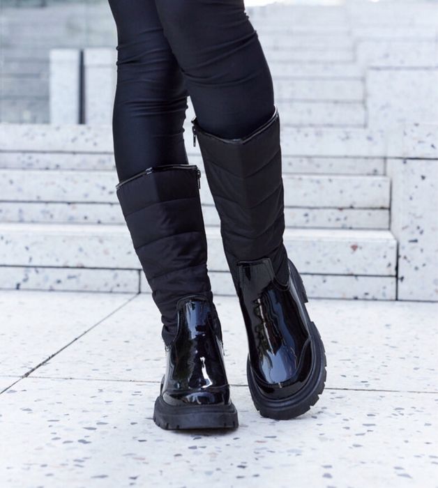 Nowe kozaki damskie lakierowane 37