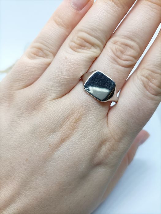 Pierścionek sygnet ze srebra, srebro 925