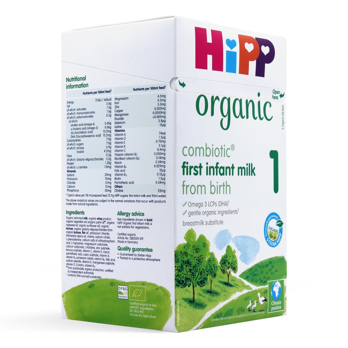 Hipp Combiotic  1 (organic)(800g.)Британія. Молочна суміш.