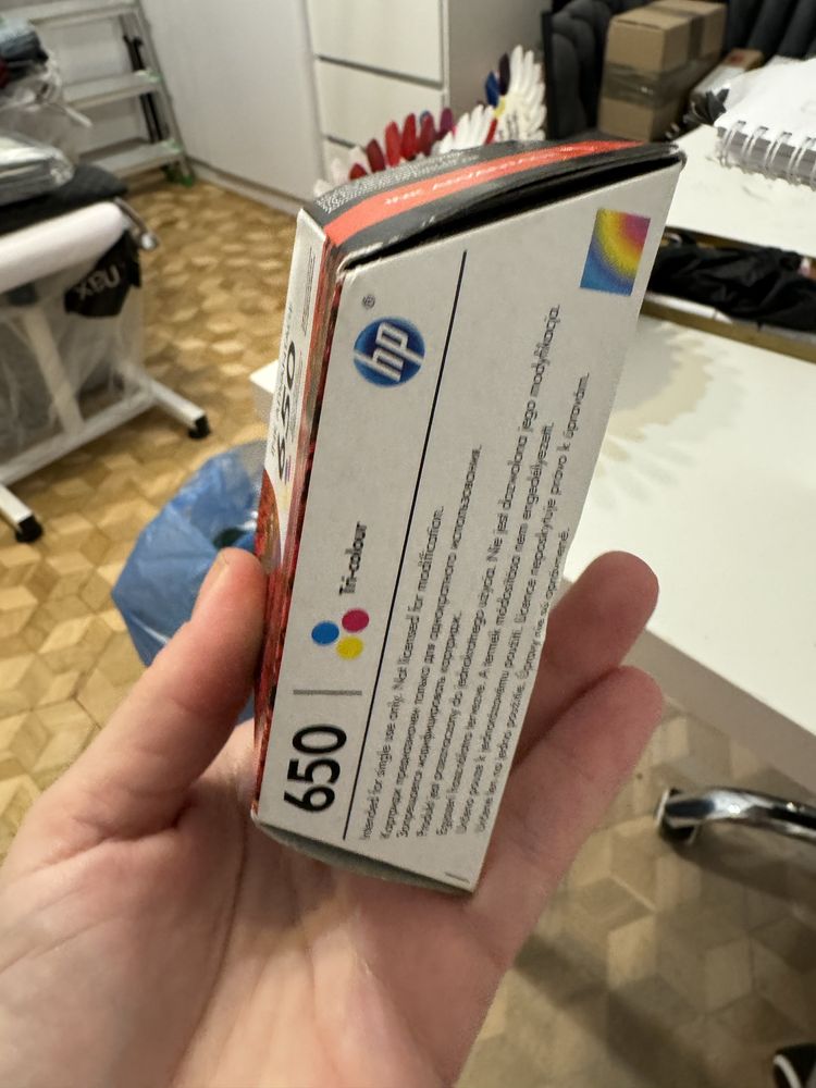 Tusz hp 650 nowy  kolorowy