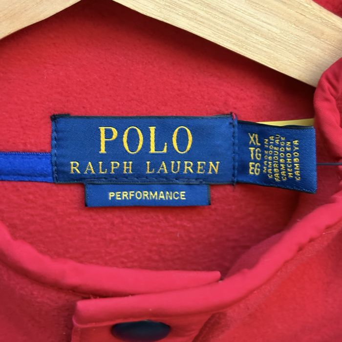 Sweatshirt com botoes Polo Ralph Lauren Performance Vermelho Pelo (XL)
