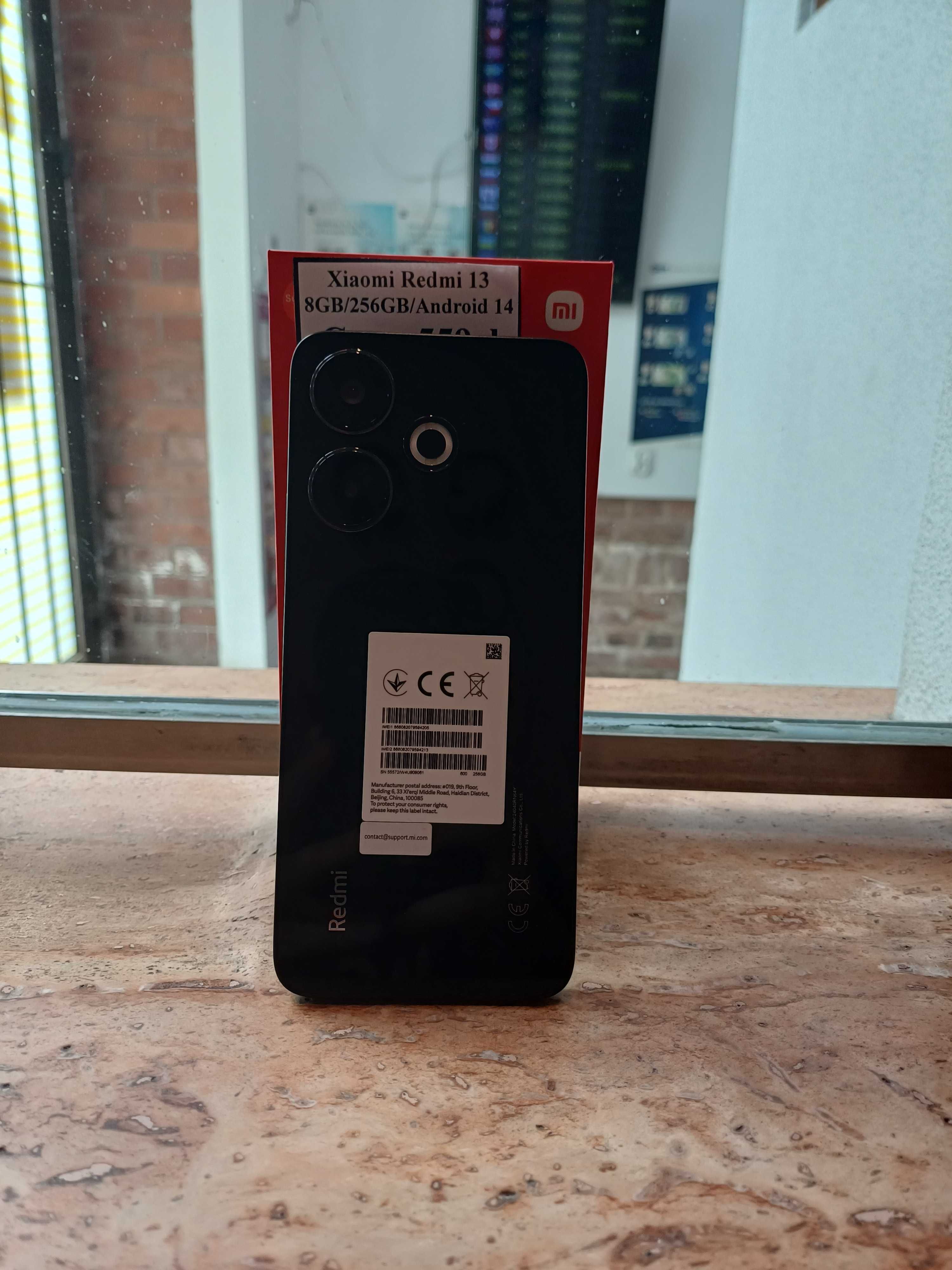 (2233/25)Xiaomi Redmi 13 8GB/256GB/Android 14 Nowy!!