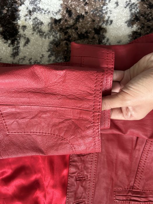 Шкіряний бомбер косуха піджак кожаный massimo dutti