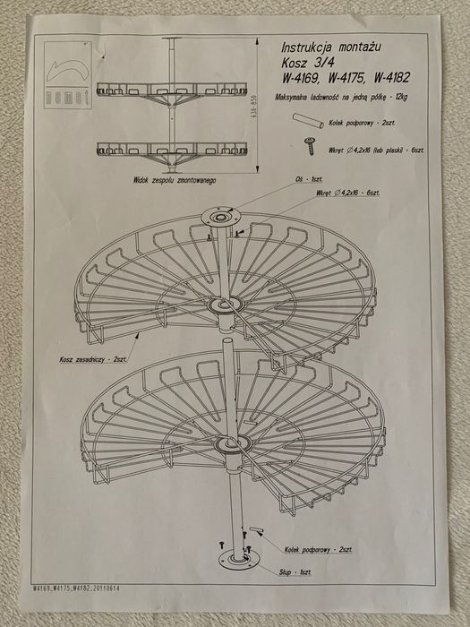 Meble kuchenne narożne z systemem obrotowym      (CENA DO NEGOCJACJI)