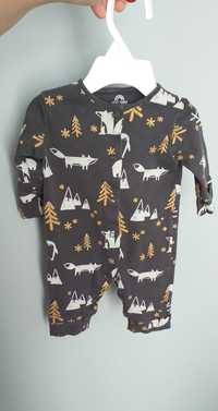 Pajac pajacyk piżama piżamka w choinki liski zwierzątka Next 62