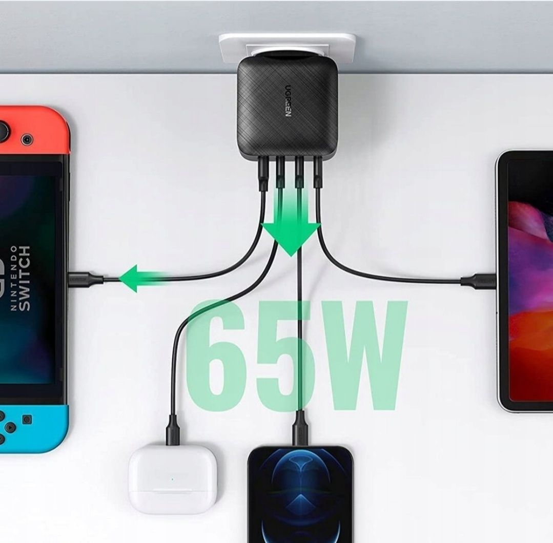 Ładowarka sieciowa  UGREEN CD224, 3x usb-C, 1x usb