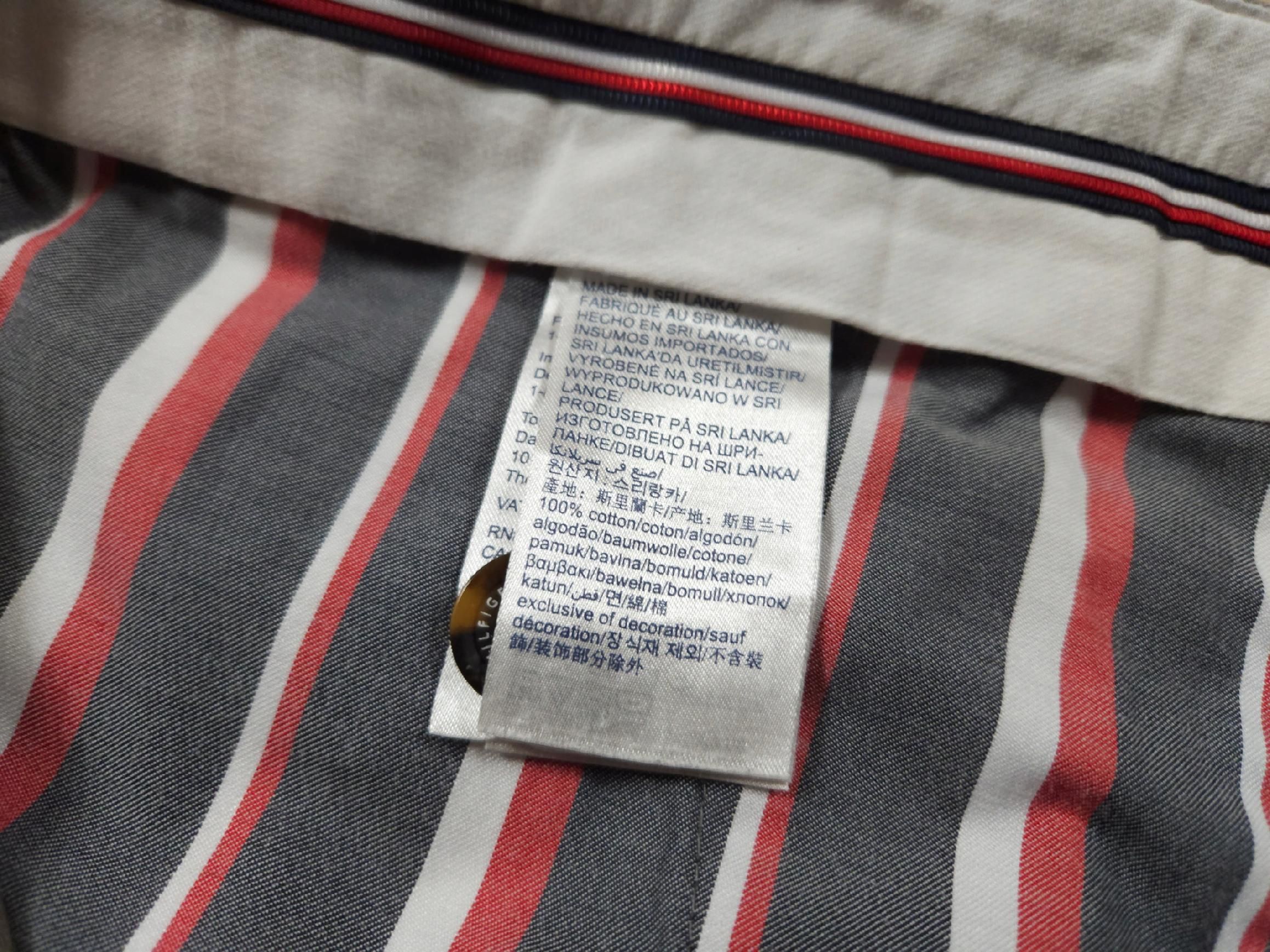 TOMMY HILFIGER Brooklyn Short Spodenki Chinos Męskie Logowane r. 40