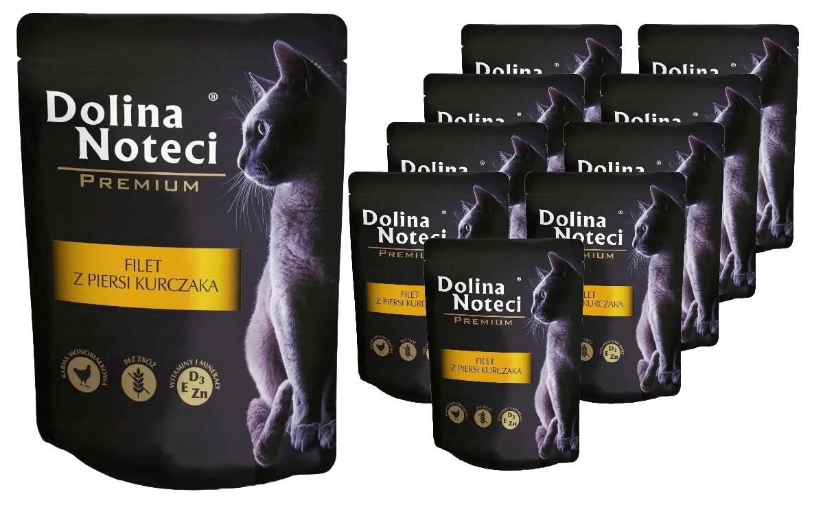 Dolina Noteci Filet Piersi Kurczak 85G X10 - Super Premium Z Tauryną !