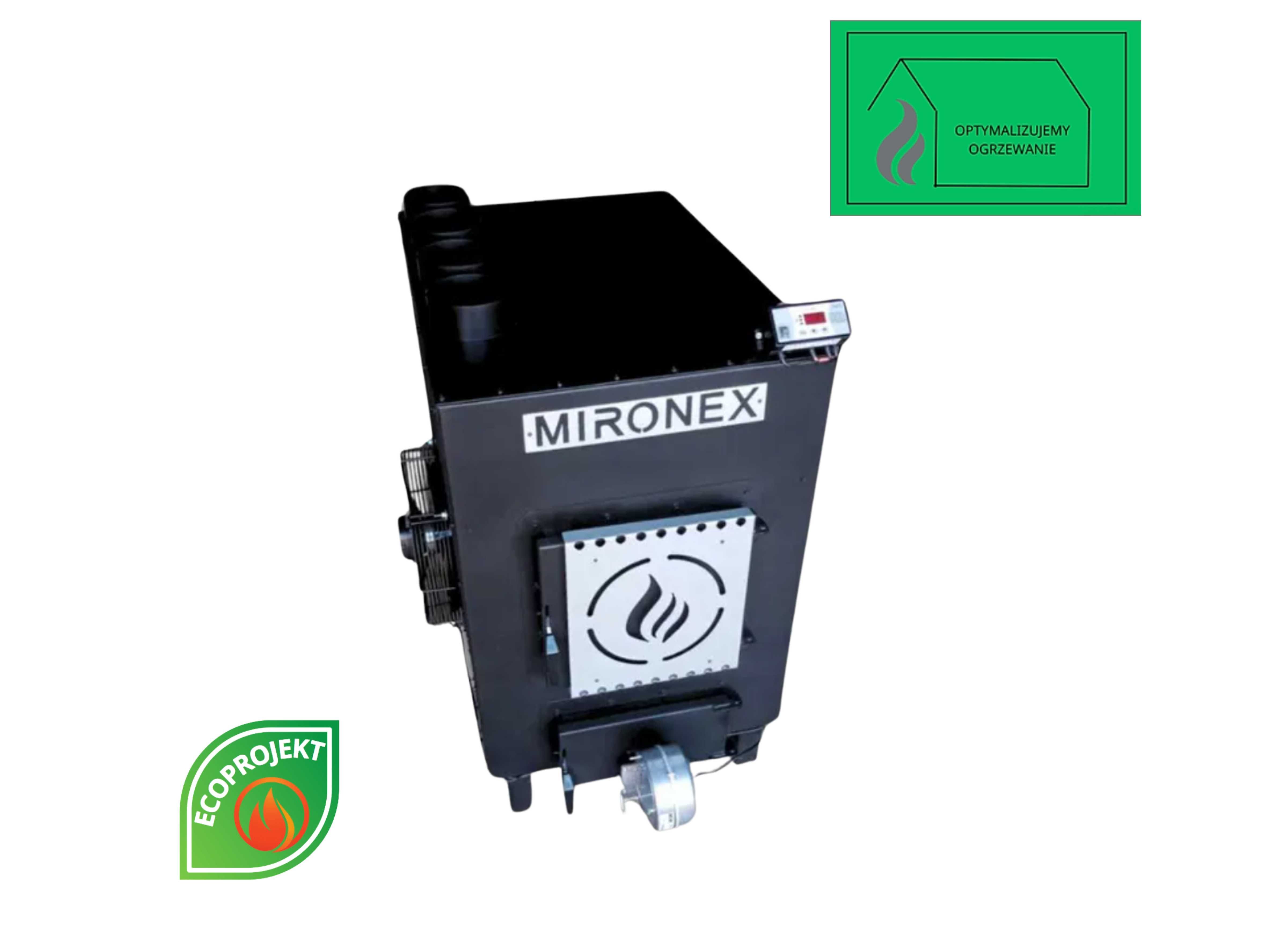 Piec nadmuchowy do 800 m2, piec 65kW Wymiennik XXL T800 Mironex