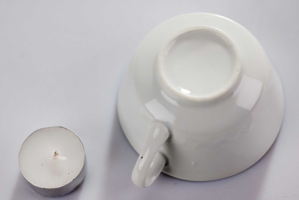 ceramika porcelana kubek filiżanka z uchem biała