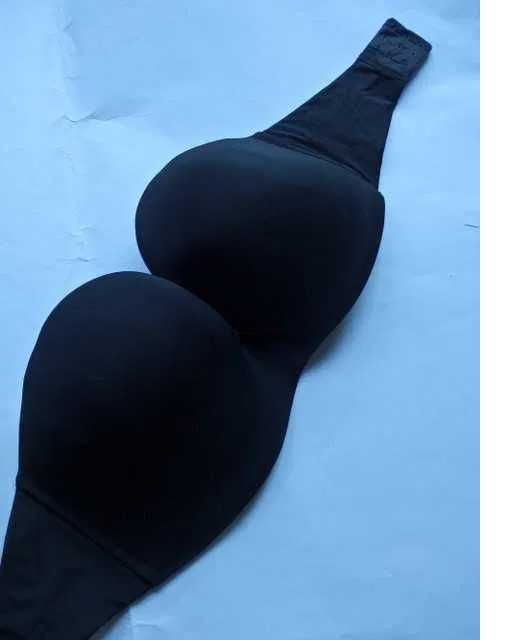 Wonderbra Ultimate czarny stanik biustonosz 70F 32E 70E 65g strapless