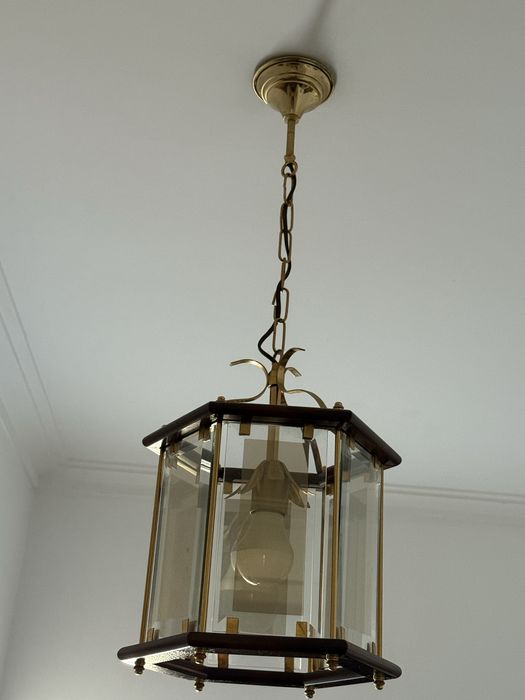 2 candeeiros teto vidro