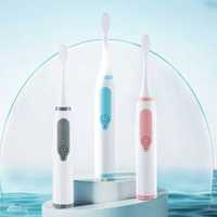 Электрическая зубная щётка + 2 насадки, водонепроницаемая IPX6 SonicJ