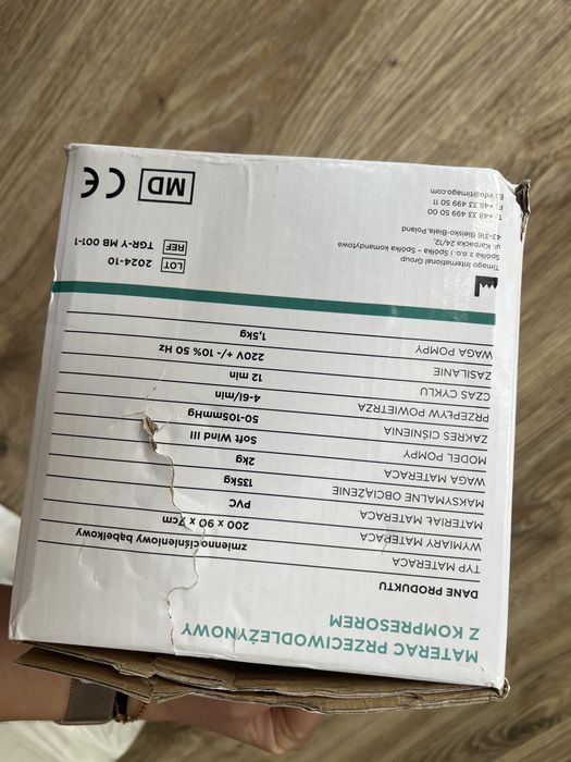 Materac przeciwodleżynowy