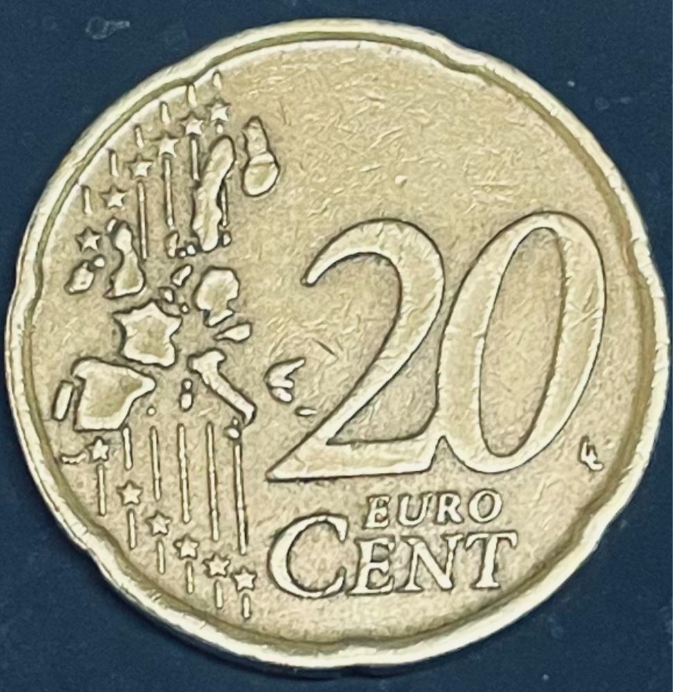Moeda Portuguesa 20 Cêntimos 2002