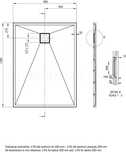 Brodzik 90x120 Deante correo