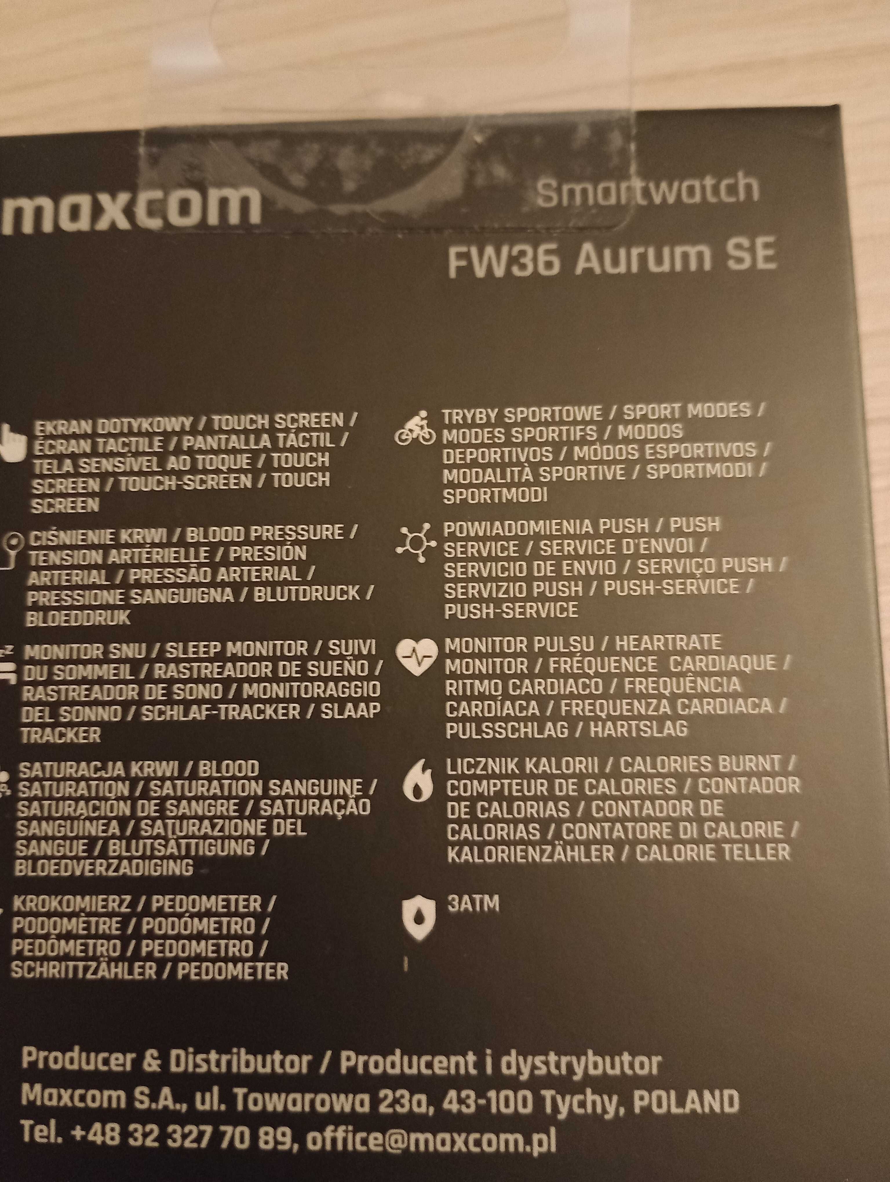 Smartwatch MAXCOM FW36 Aurum SE Czarny