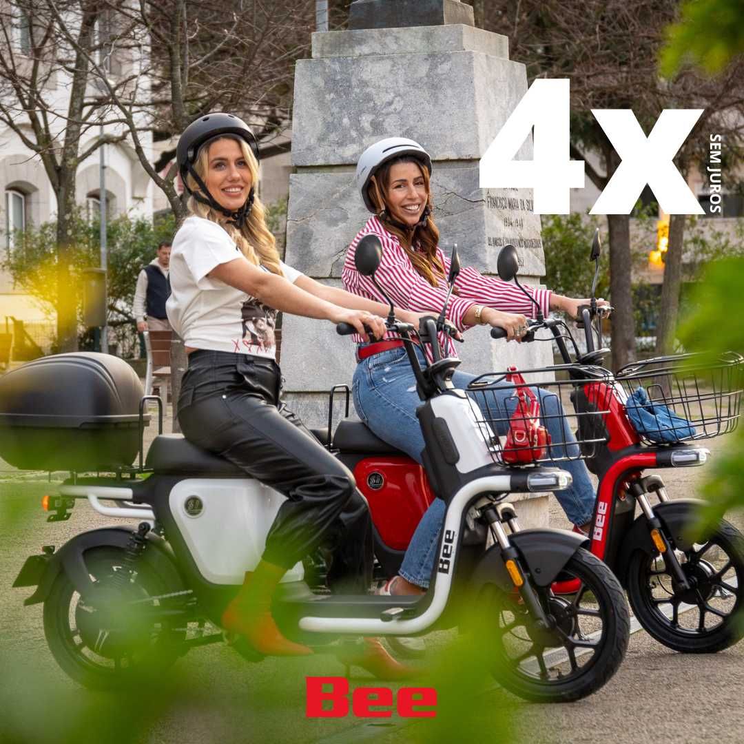 Scooter-Bike Bee com 3 anos de Garantia e parcelada em 4x sem juros