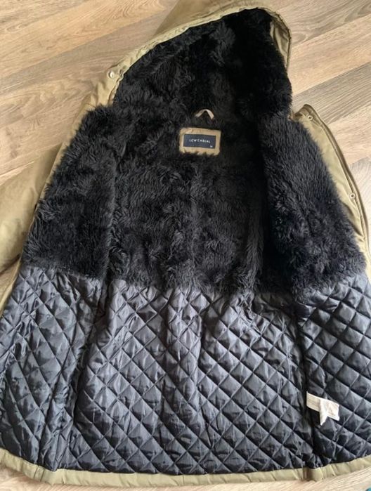 Парка зимова LC Waikiki довга курточка хакі куртка